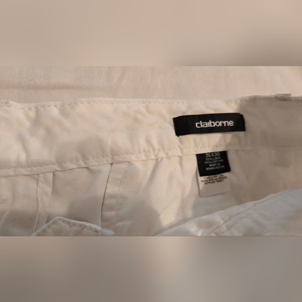 Claiborne Woman's White Pants Size 36x30
